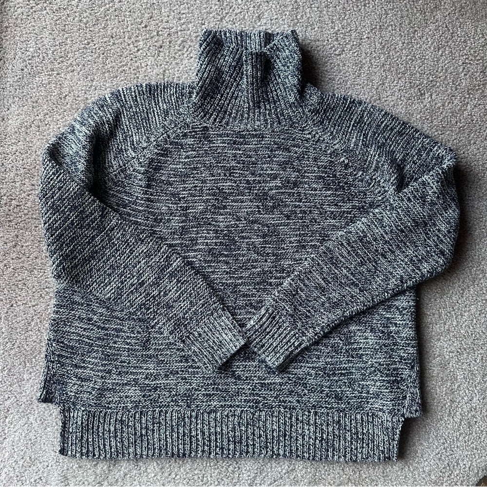 Madewell Mock Neck Marled Sweater Size Small